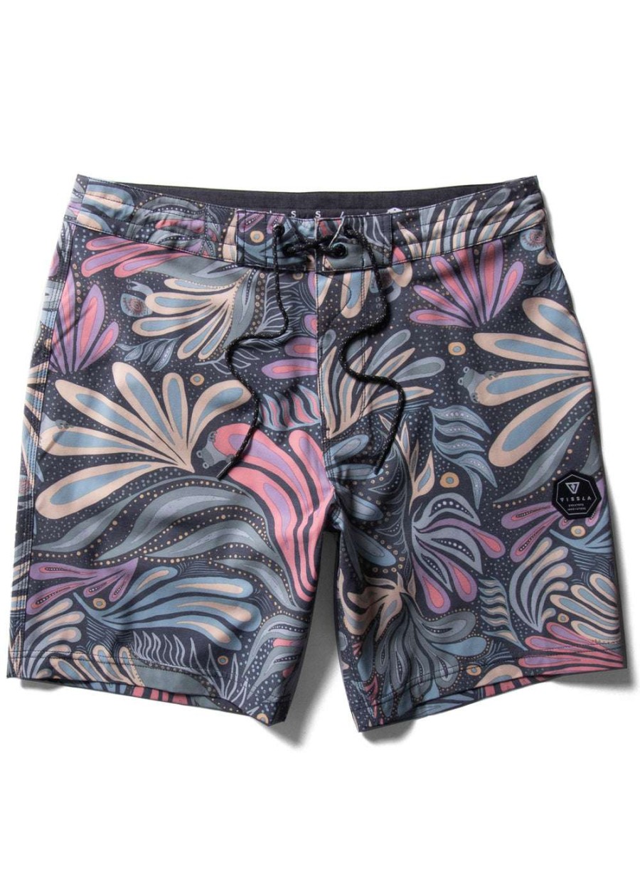 Kids * | Jungle Nights 17 Boardshort For Boys Vissla Popular Phantom