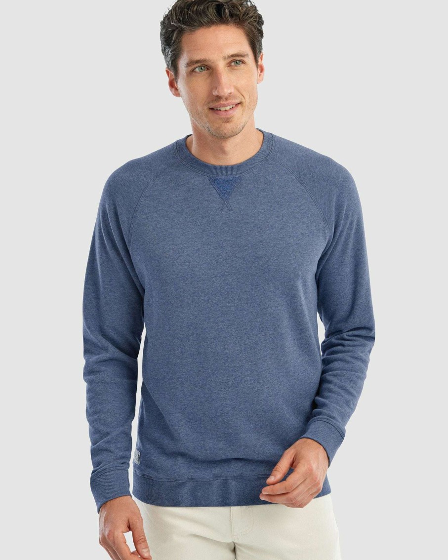 Men * | Heathered Pamlico Sweatshirt For Men Johnnie-O Quick Delivery