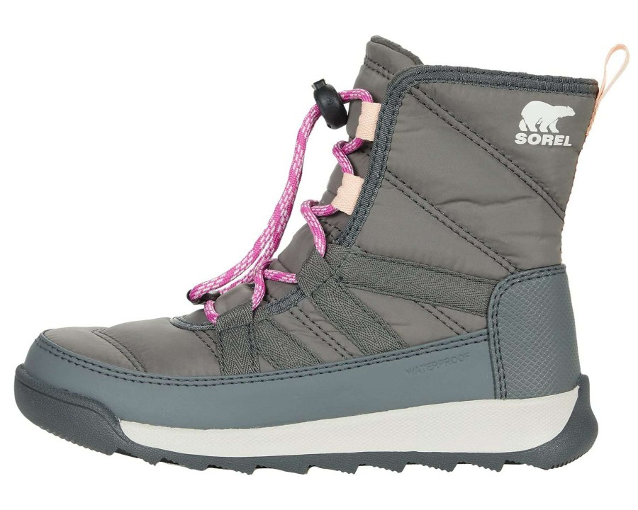 Kids * | Whitney Ii Short Lace Boot For Kids Sorel Top Sellers Quarry/Grill