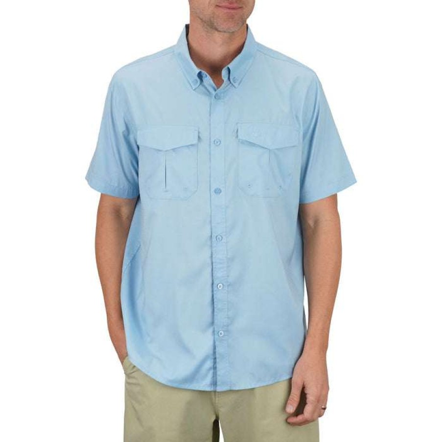 Men * | Rangle Ss Vented Fishing Shirt For Men Aftco Cheap Online