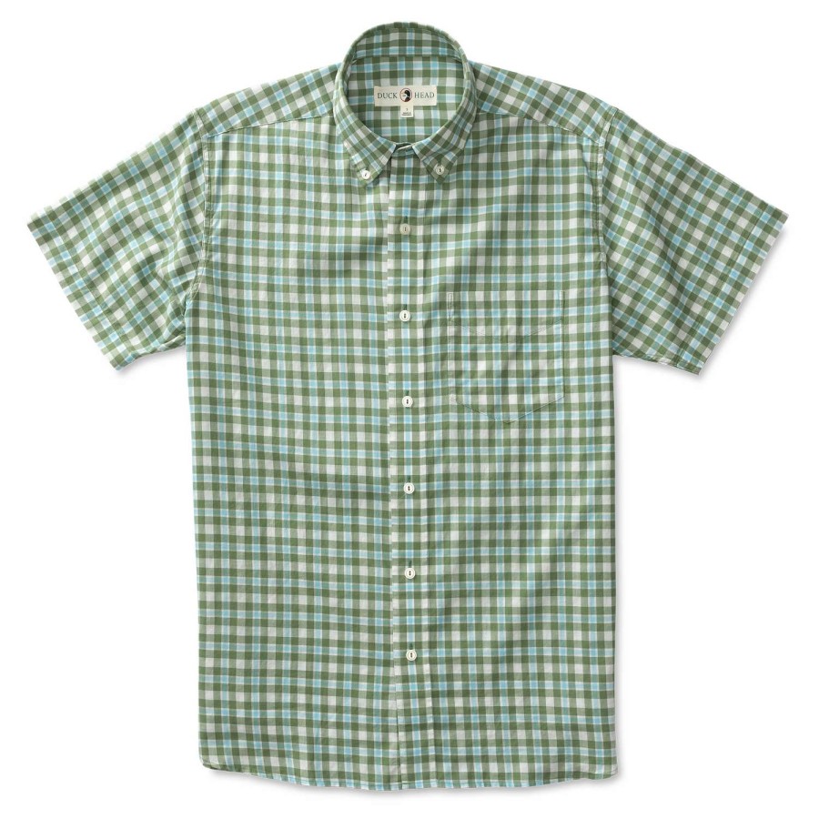 Men * | Cotton Twill Sport Shirt- Jarvis Plaid Duck Head Original Loden Green