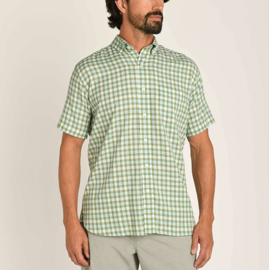 Men * | Cotton Twill Sport Shirt- Jarvis Plaid Duck Head Original Loden Green