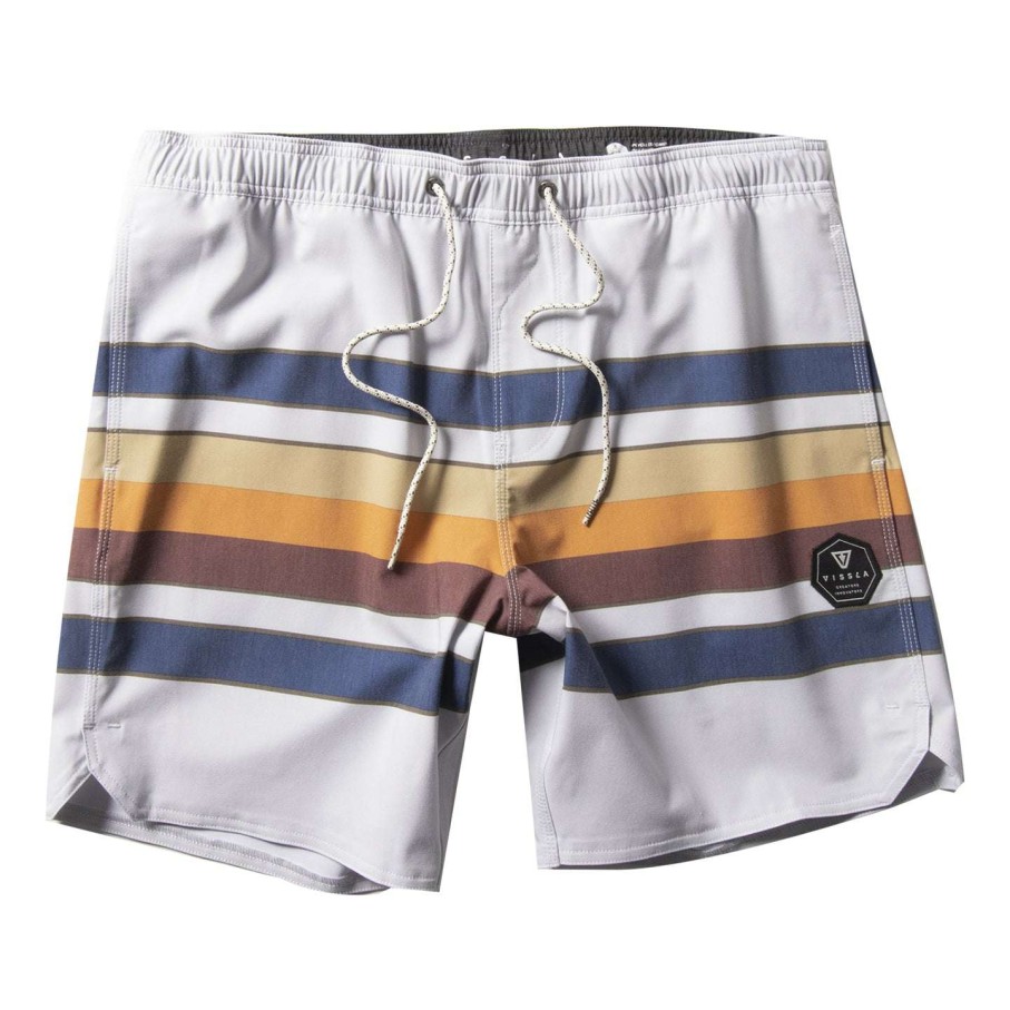 Men * | Fist Bump 17.5 Ecolastic Trunks For Men Vissla Hot Selling Grey Dawn