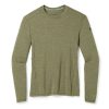 Men * | Classic Thermal Merino Base Layer Crew Shirt For Men Smartwool Flash Sale Winter Moss Heather