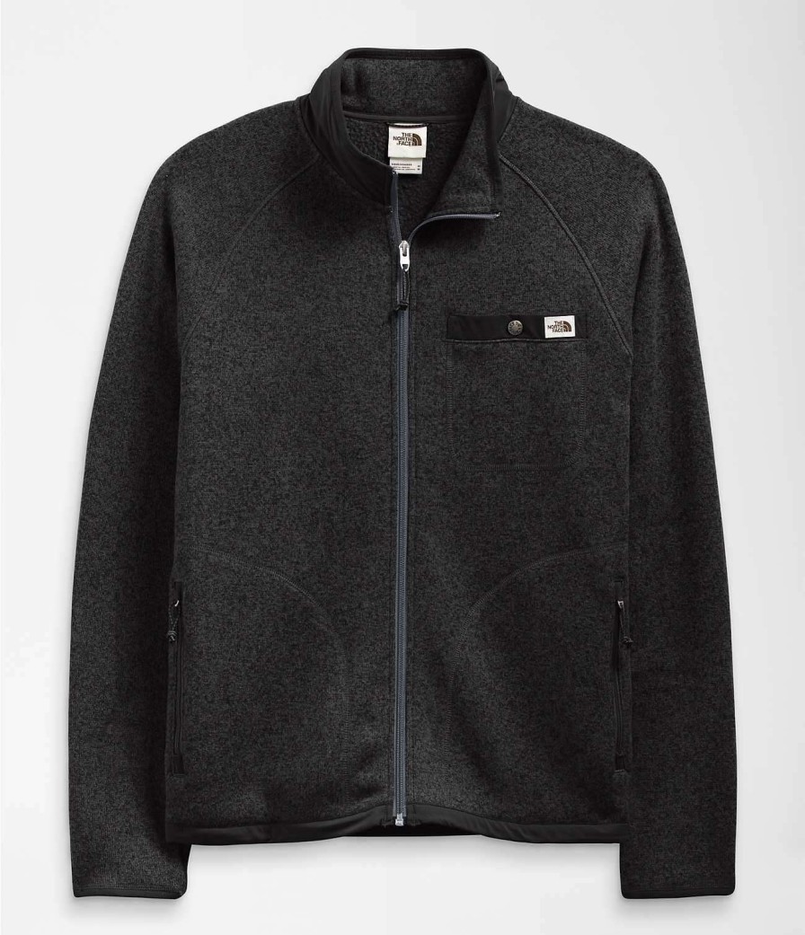 Men * | Gordon Lyons Full Zip For Men The North Face New Arrivals Tnf Black Heather