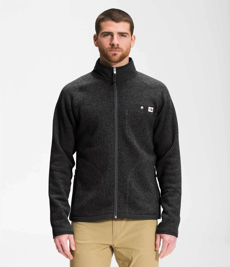 Men * | Gordon Lyons Full Zip For Men The North Face New Arrivals Tnf Black Heather