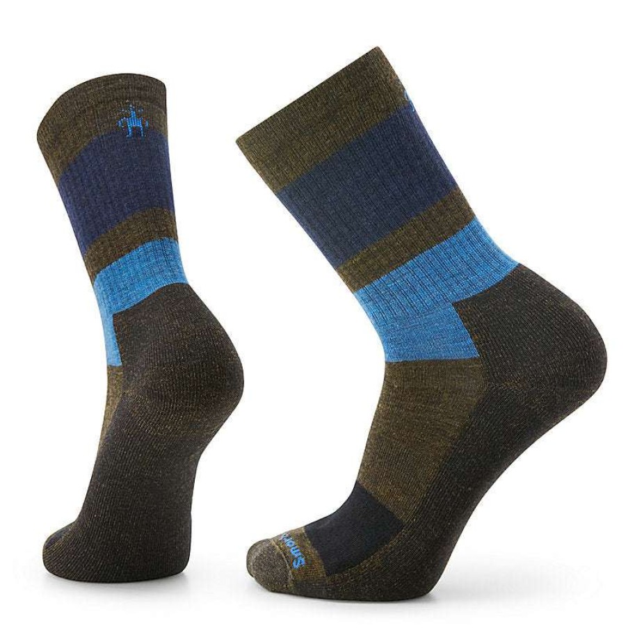 Men * | Everyday Blocked Stripe Crew Socks For Men Smartwool Exclusive Design