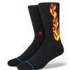 Men * | Chippa Wilson Flammed Crew Socks For Men Stance Exclusive Black