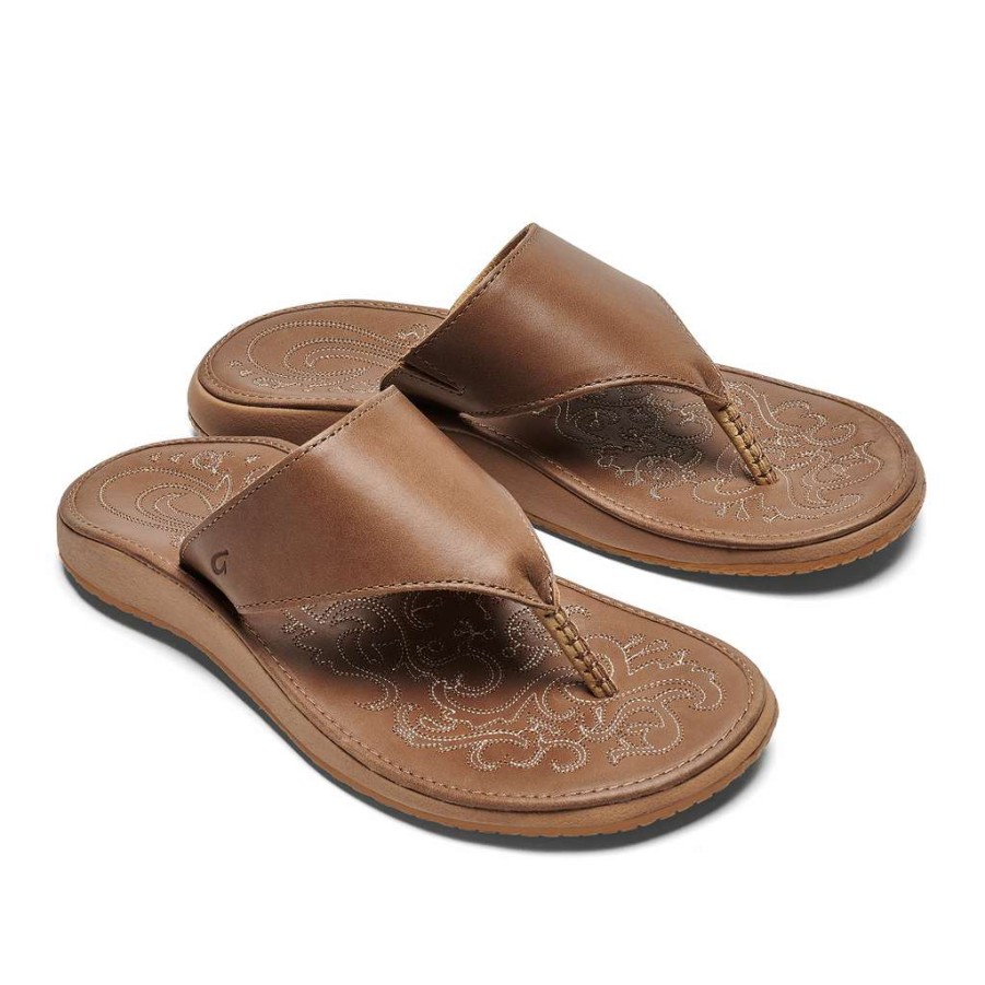 Women * | Paniolo Lipi Sandals For Women Olukai Special Offers Tan/Tan