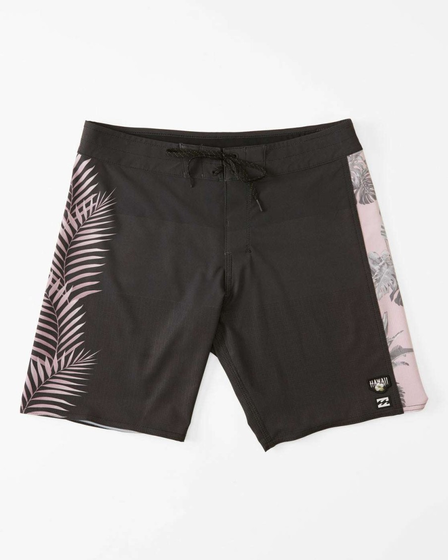 Men * | Kamea Jungle D Bah Airlite Boardshorts 19 For Men Billabong Hot Selling Washed Black