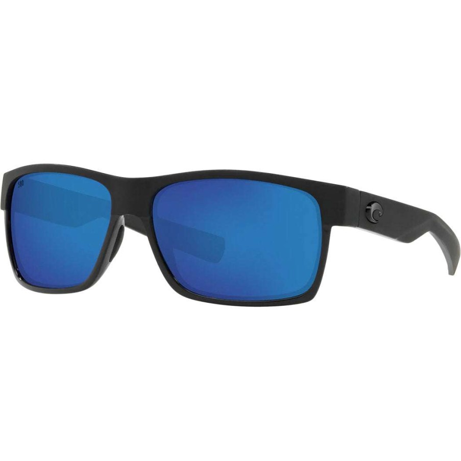 Men * | Half Moon Sunglasses Costa Del Mar Best Price Shiny Black Matte Black / Blue Mirror