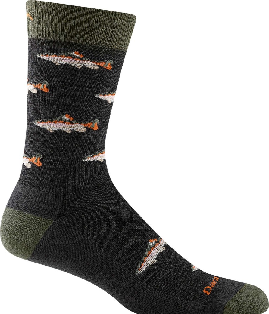 Men * | Spey Fly Crew Lightweight Lifestyle Socks For Men Darn Tough Hot Selling