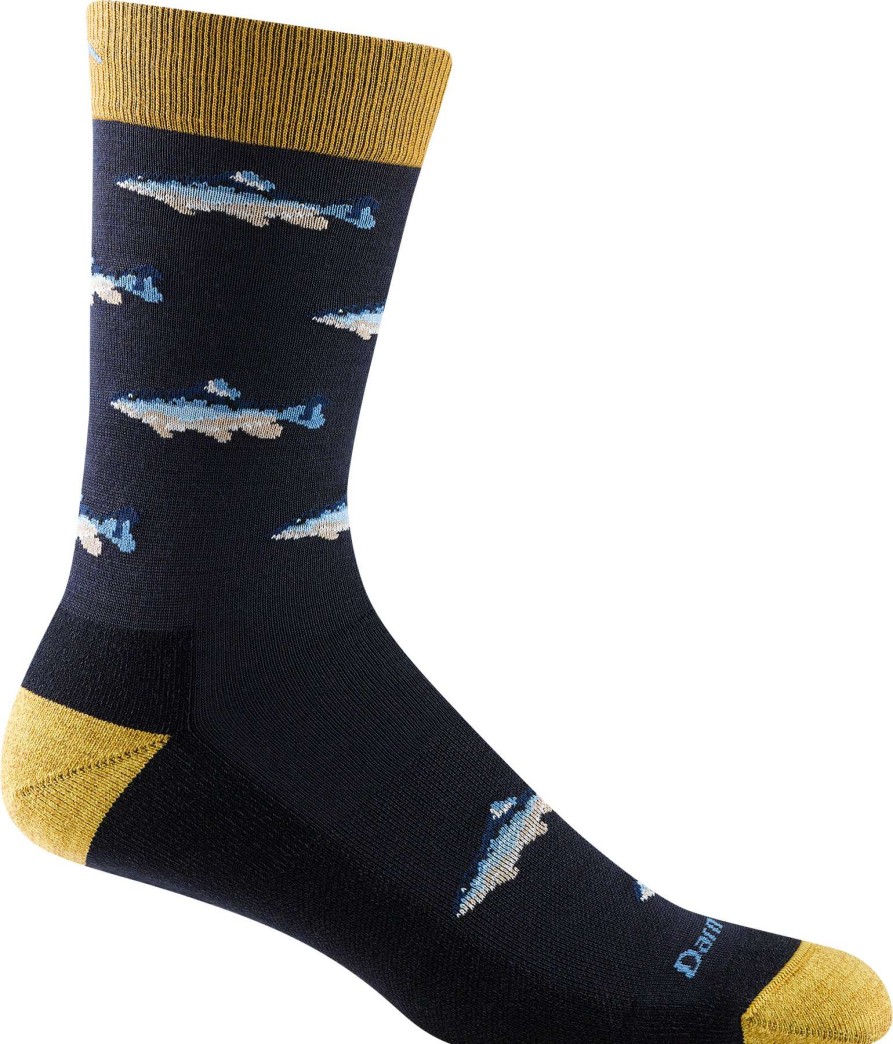 Men * | Spey Fly Crew Lightweight Lifestyle Socks For Men Darn Tough Hot Selling