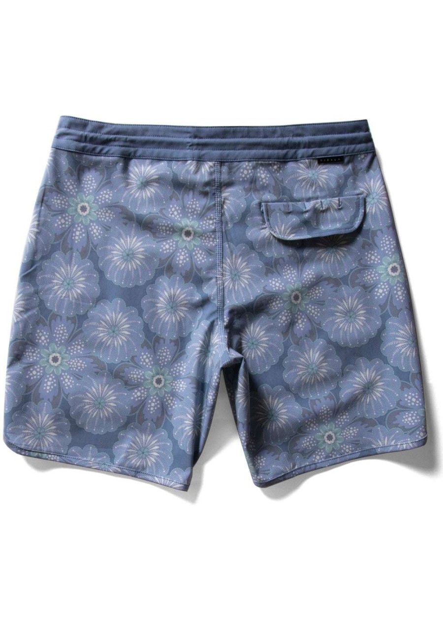 Men * | Kerikeri 17.5 Boardshort For Men Vissla Crazy Deals Harbor Blue