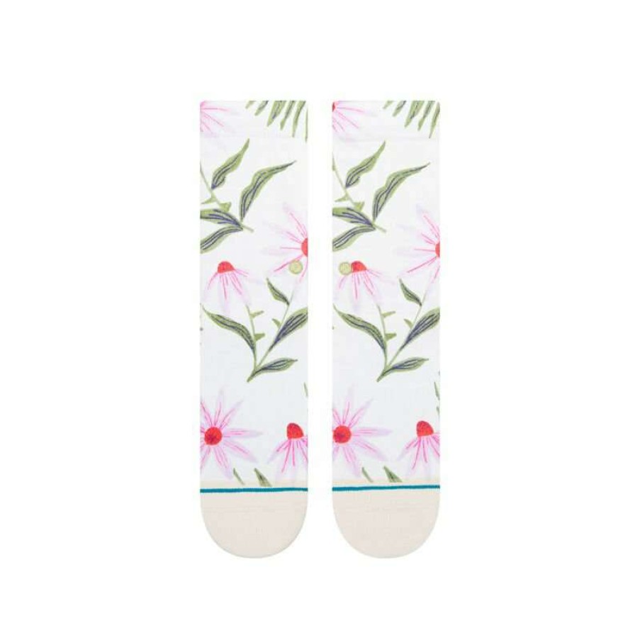 Women * | Flaunt Crew Socks For Women Stance Outlet Off White