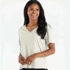 Women * | Bamboo Heritage V Neck Tee For Women Free Fly Apparel Original