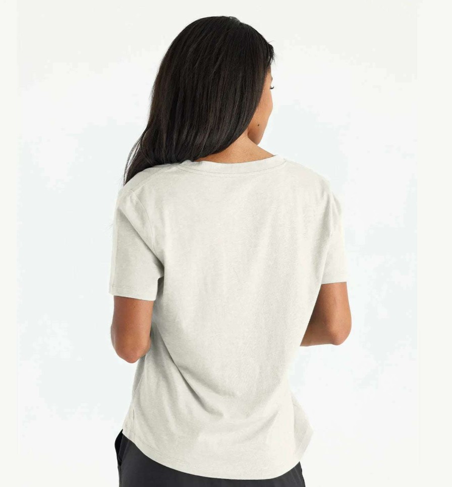 Women * | Bamboo Heritage V Neck Tee For Women Free Fly Apparel Original