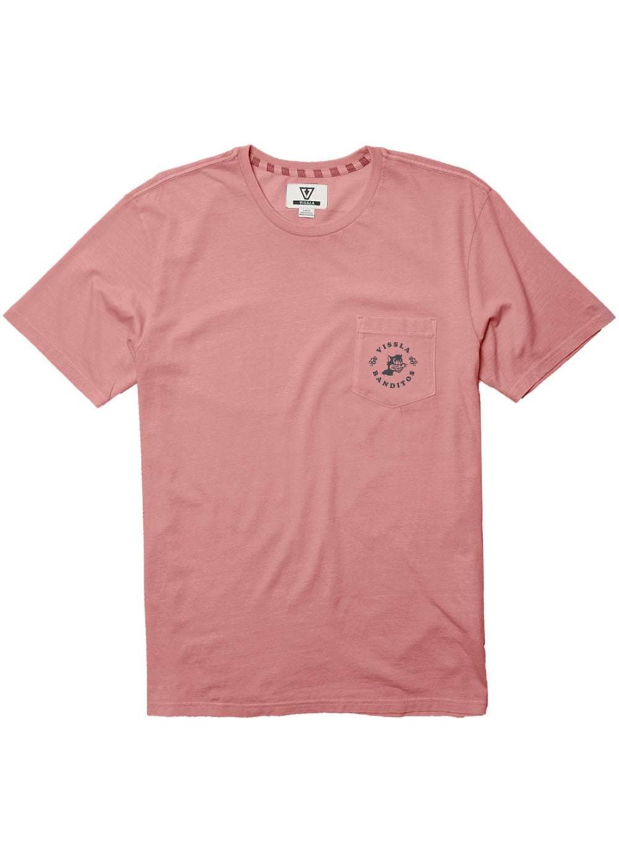 Men * | Bandito Short Sleeve Pocket Tee For Men Vissla Limited Edition Dusty Rose