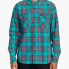 Men * | Panhandle Flannel Shirt For Men Rvca Best Price Purps