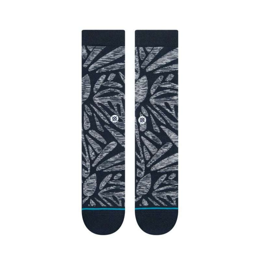 Men * | Fractals Crew Socks For Men Stance Best Price Navy