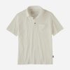 Men * | Cotton In Conversion Lightweight Polo Shirt For Men Patagonia Discount Store Birch White