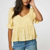 Women * | Isabel Eyelet Top For Women O'Neill Sale Online Straw