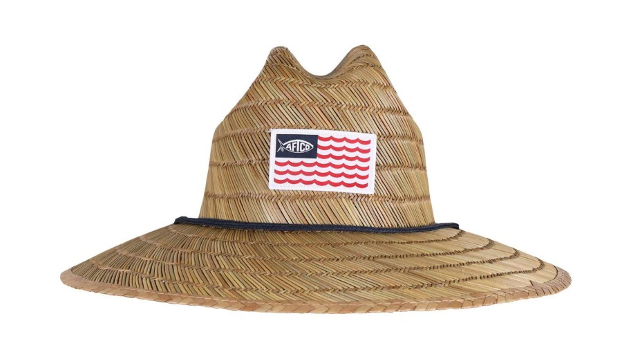 Kids * | Palapa Straw Hat For Boys Aftco Original Natural