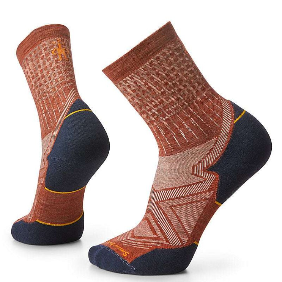 Men * | Run Targeted Cushion Pattern Mid Crew Socks For Men Smartwool Exclusive