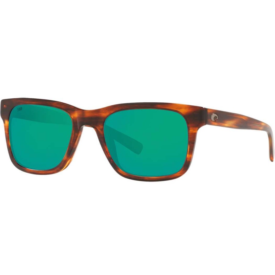 Men * | Tybee Sunglasses Costa Del Mar 100% Guarantee Shiny Tortoise/Green Mirror