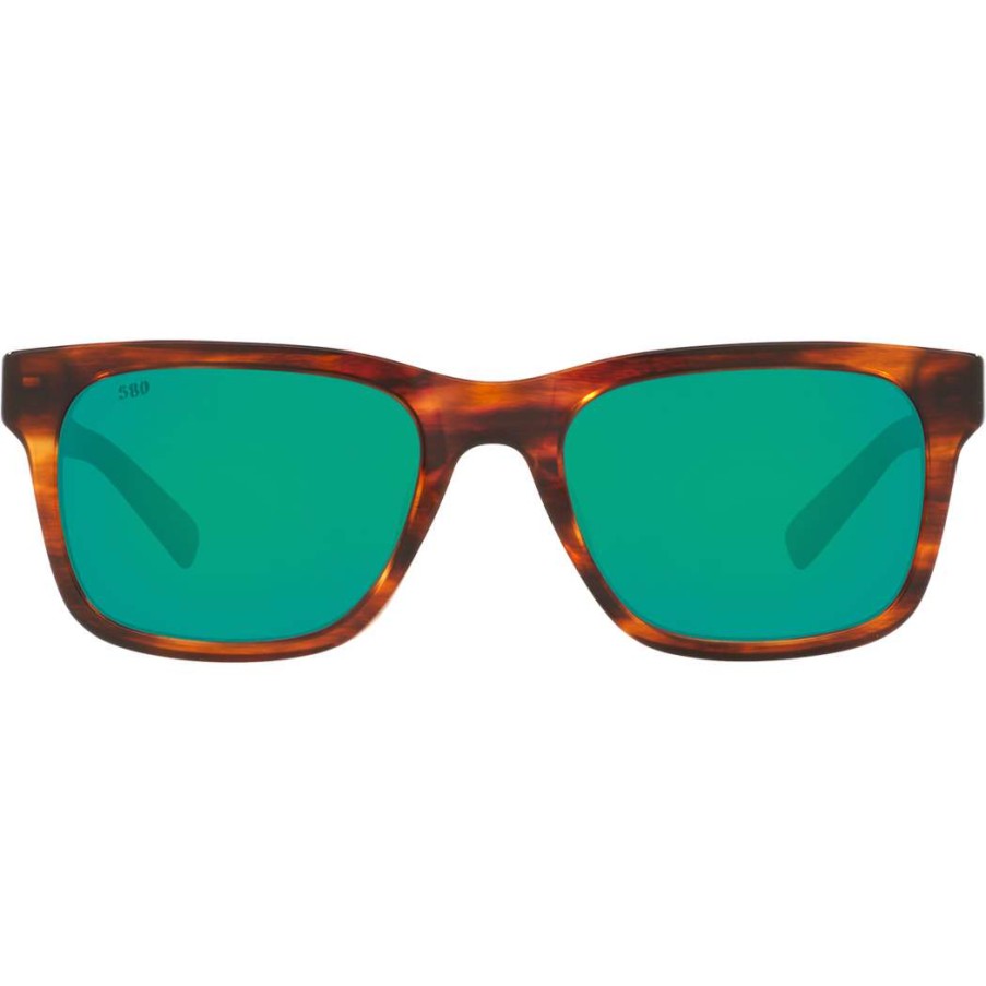 Men * | Tybee Sunglasses Costa Del Mar 100% Guarantee Shiny Tortoise/Green Mirror