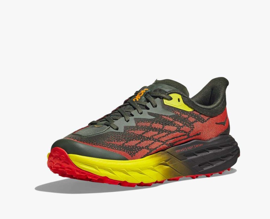 Men * | Speedgoat 5 Shoes For Men Hoka Flash Sale Thyme/Fiesta