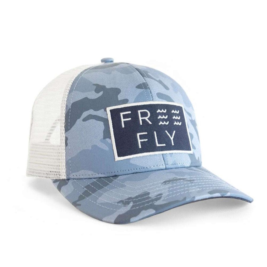 Men * | Wave Snapback Trucker Hat For Men Free Fly Apparel Sale Online