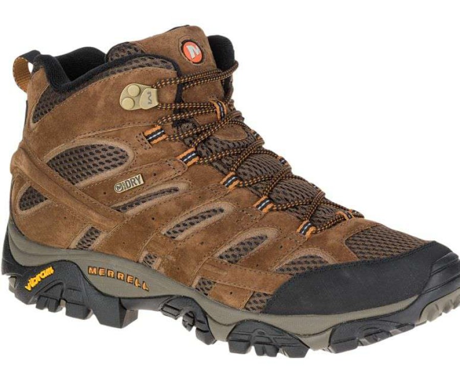 Men * | Moab 2 Mid Waterproof Boot For Men Merrell New Arrivals Earth