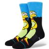 Men * | Marge Crew Socks For Men Stance Hot Selling Black