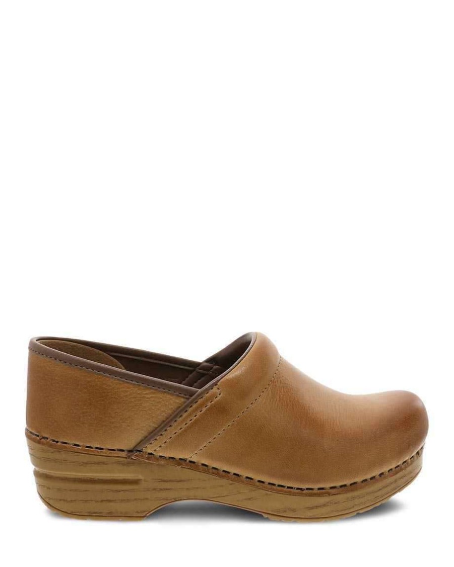 Women * | Professional Distressed Clog For Women Dansko New Arrivals Honey