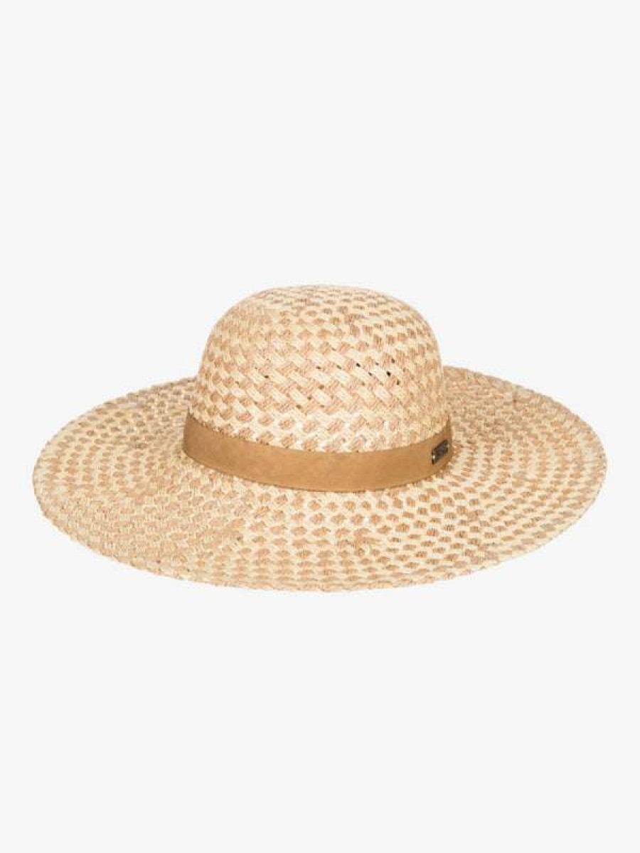 Women * | Bed Of Flower Sun Hat For Women Roxy Popular Natural