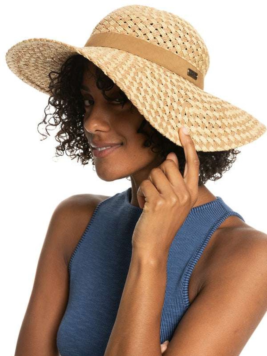 Women * | Bed Of Flower Sun Hat For Women Roxy Popular Natural