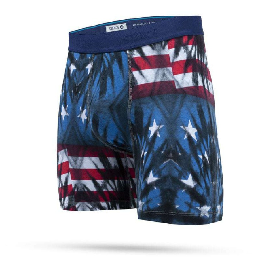 Men * | Banner Boxer Brief For Men Stance Crazy Deals Blue