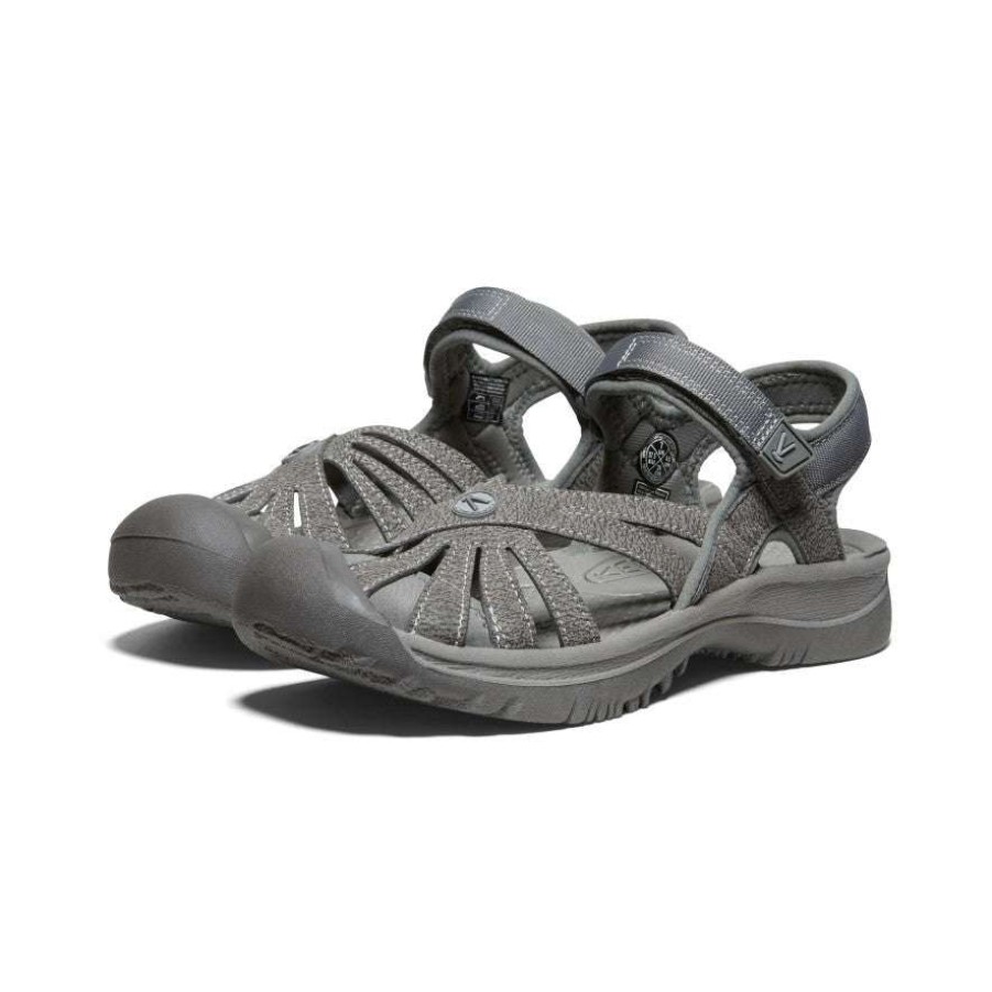 Women * | Rose Sandal For Women Keen Crazy Deals Gargoyle/Raven