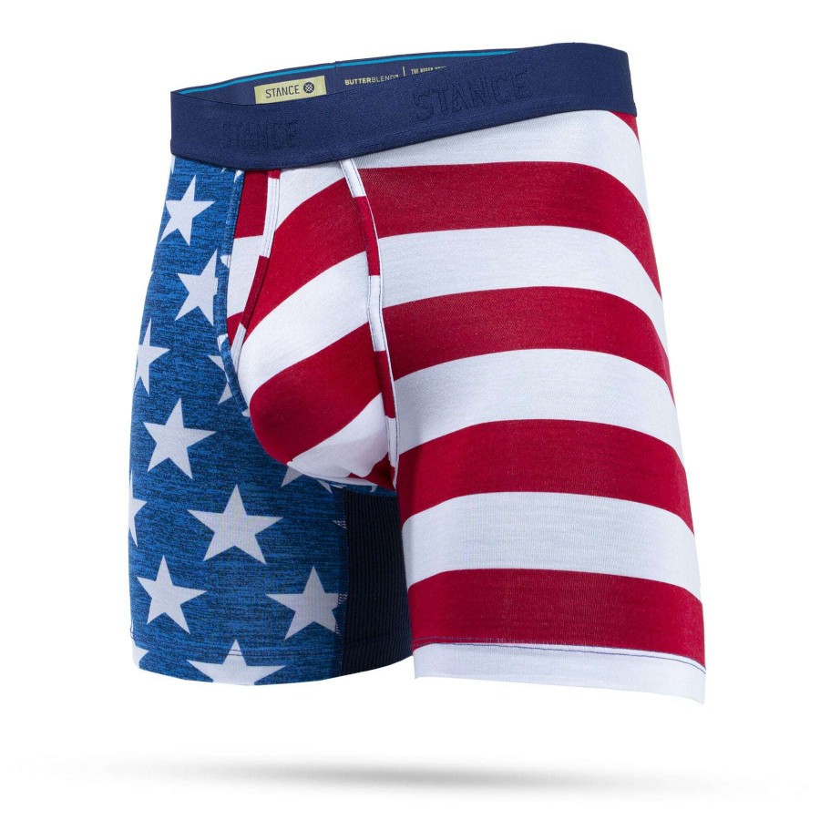 Men * | The Fourth St Boxer Brief For Men Stance Top Sell Blue