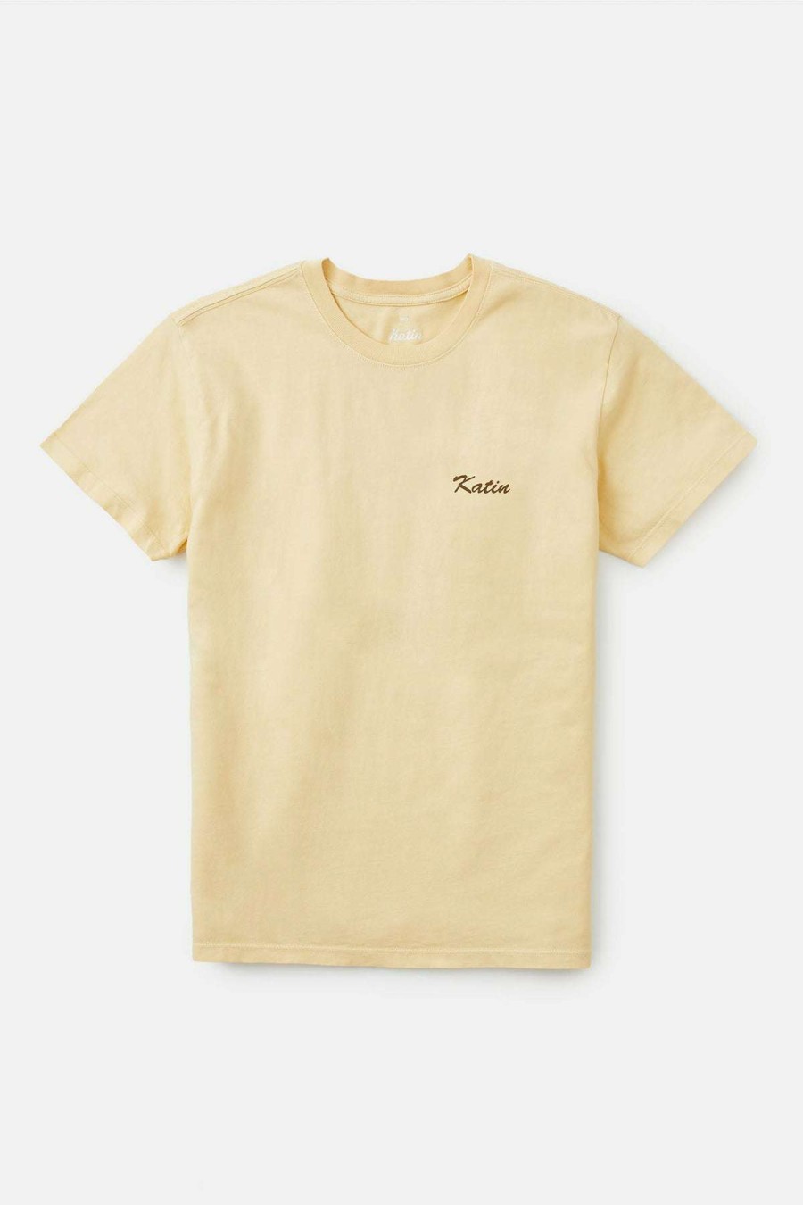 Men * | Breezy Tee For Men Katin Exclusive Design Sun Yellow Sand Wash