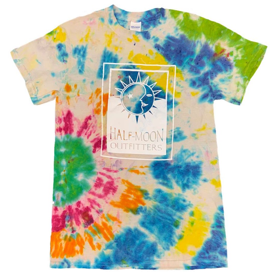 Men * | Original Logo Short Sleeve T-Shirt For Tie-Dye Half-Moon Outfitters Special Style White