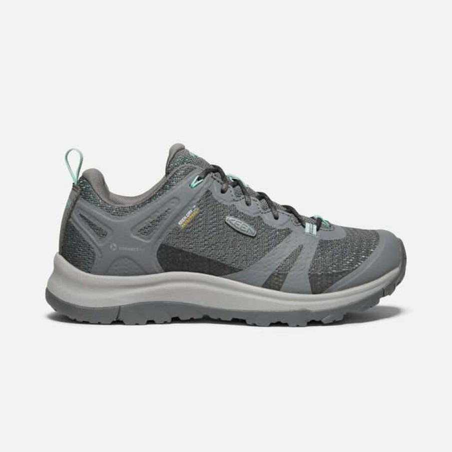 Women * | Terradora Ii Waterproof Shoes For Women Keen Discount Steel Grey/Ocean Wave