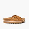 Women * | Cushion Bloom Hi Sandals For Women Reef Outlet Natural